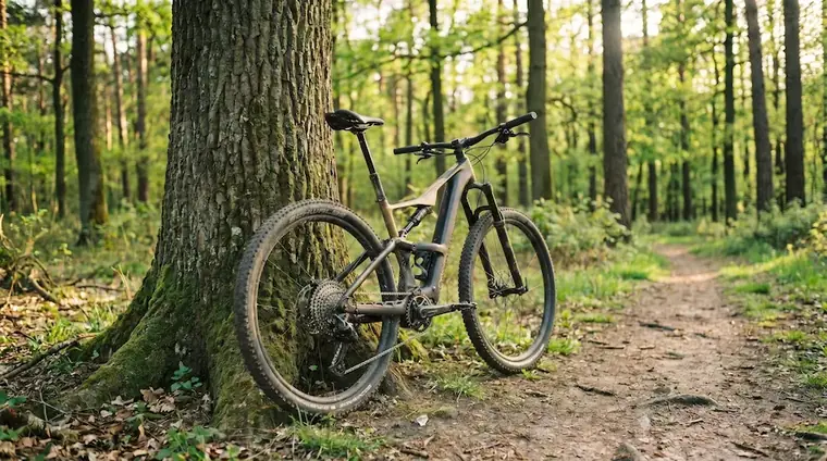 Rower gravel w lesie w okolicach Tuchowa — sprzedaż rowerów MTB, szosowych, gravel i miejskich w sklepie Brylant